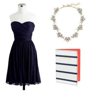 J. Crew Arabelle Black Silk Dress